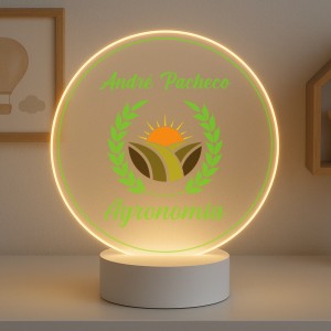 Luminária Profissões Agronomia Com Nome