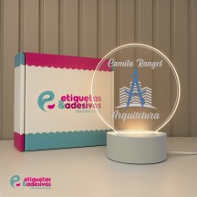 Luminária Profissões Arquitetura Com Nome