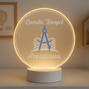 Luminária Profissões Arquitetura Com Nome