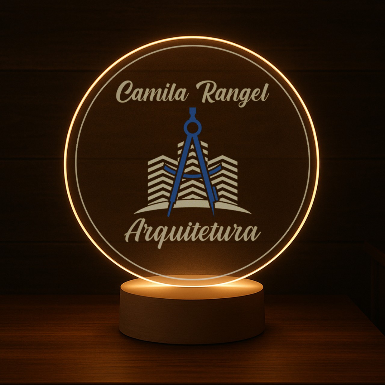 Luminária Profissões Arquitetura Com Nome