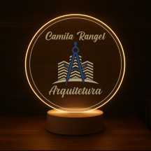 Luminária Profissões Arquitetura Com Nome