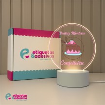 Luminária Profissões Confeiteira Com Nome