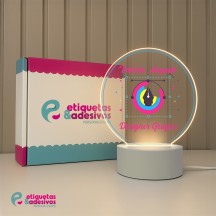 Luminária Profissões Designer Gráfico Com Nome