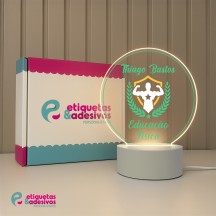 Luminária Profissões Educação Física Com Nome