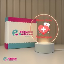 Luminária Profissões Enfermagem Com Nome