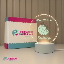 Luminária Profissões Estética Com Nome