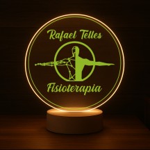 Luminária Profissões Fisioterapia Com Nome