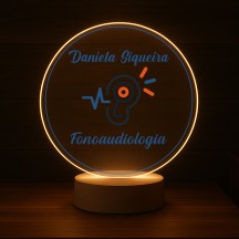 Luminária Profissões Fonoaudiologia Com Nome