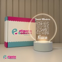 Luminária Profissões Física Com Nome