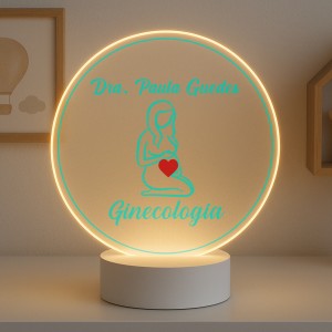 Luminária Profissões Ginecologia Com Nome