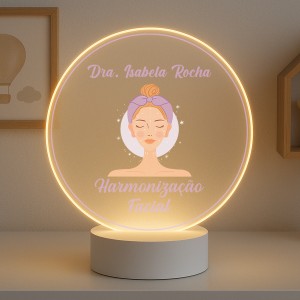Luminária Profissões Harmonização Facial Com Nome