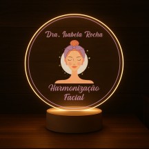 Luminária Profissões Harmonização Facial Com Nome