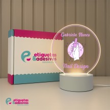 Luminária Profissões Nail Design Com Nome