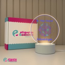 Luminária Profissões Odontologia Com Nome
