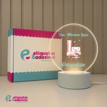 Luminária Profissões Ortopedista Com Nome