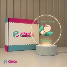 Luminária Profissões Pediatra Com Nome