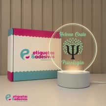 Luminária Profissões Psicologia Com Nome