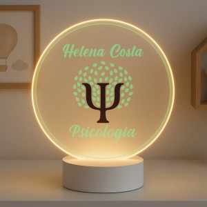 Luminária Profissões Psicologia Com Nome