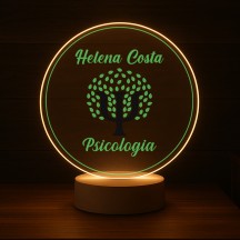 Luminária Profissões Psicologia Com Nome