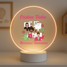 Luminária Profissões Recursos Humanos Com Nome
