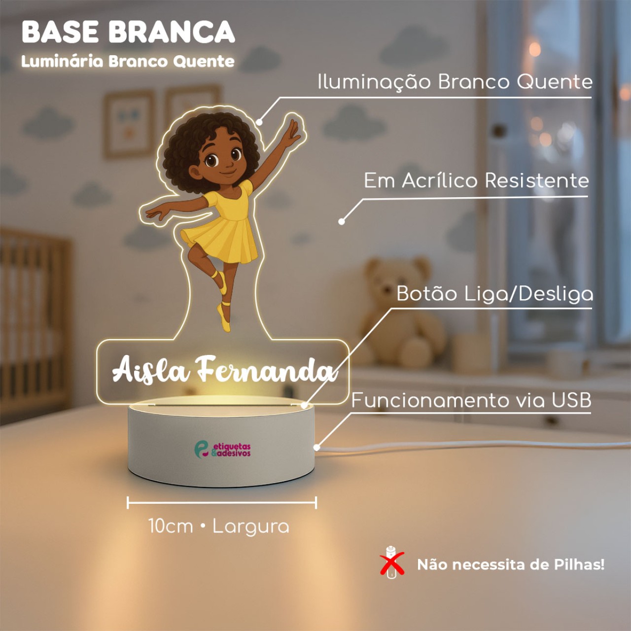 Luminária Bailarina Helena Especial