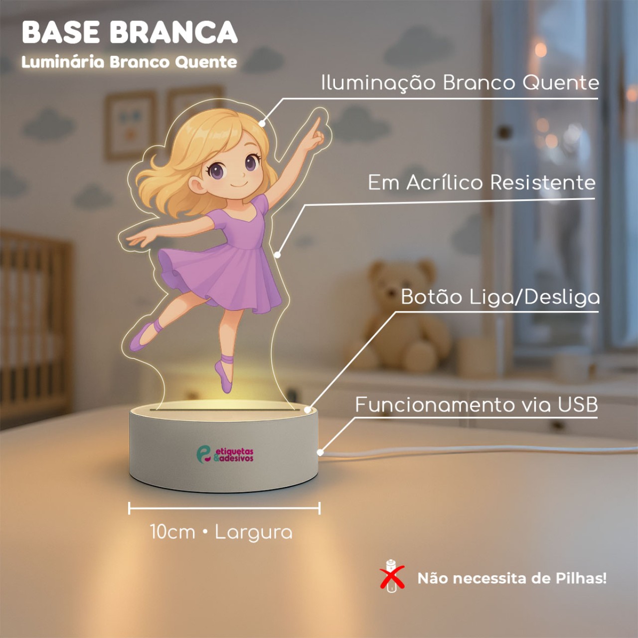 Luminária Bailarina Juju Especial