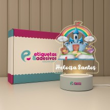 Luminária Castelo  Especial com nome personalizado