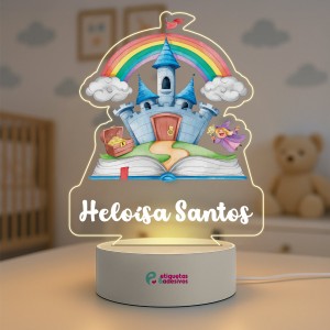 Luminária Castelo  Especial com nome personalizado