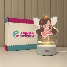 Luminária Fadinha Gabi Especial com nome personalizado