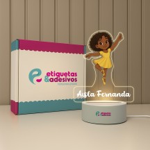 Luminária Bailarina Helena Especial com nome personalizado