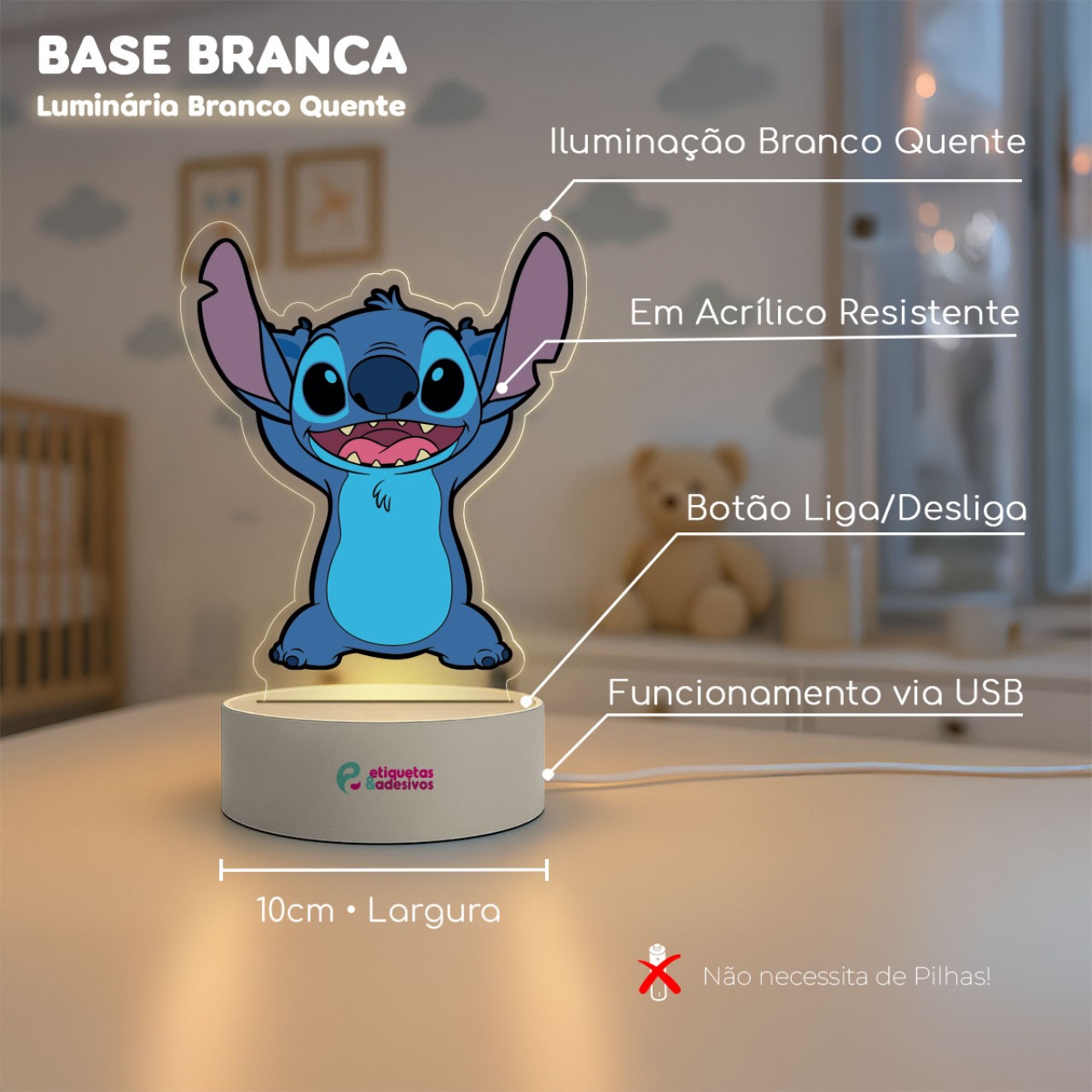 Luminária Stitch Especial