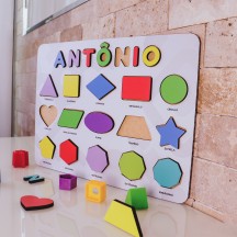 Painel Educativo Formas Geométricas e Nome