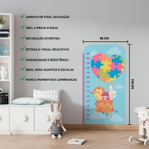 Adesivo Régua de Crescimento Autismo