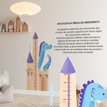 Adesivo Régua de Crescimento Castelo