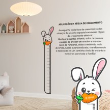 Adesivo Régua de Crescimento Coelho