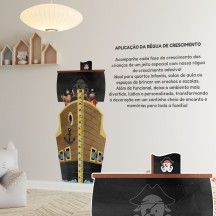 Adesivo Régua de Crescimento Pirata
