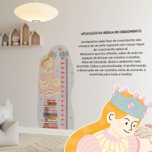 Adesivo Régua de Crescimento Princesa
