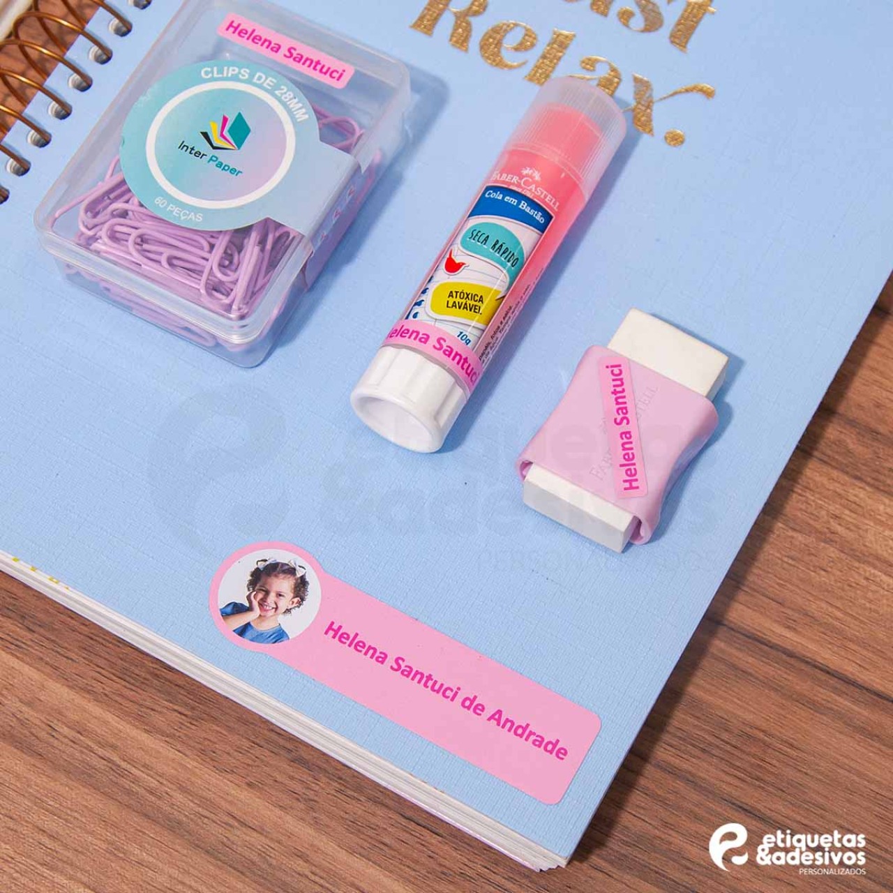 Kit Escolar TURBINADO com foto