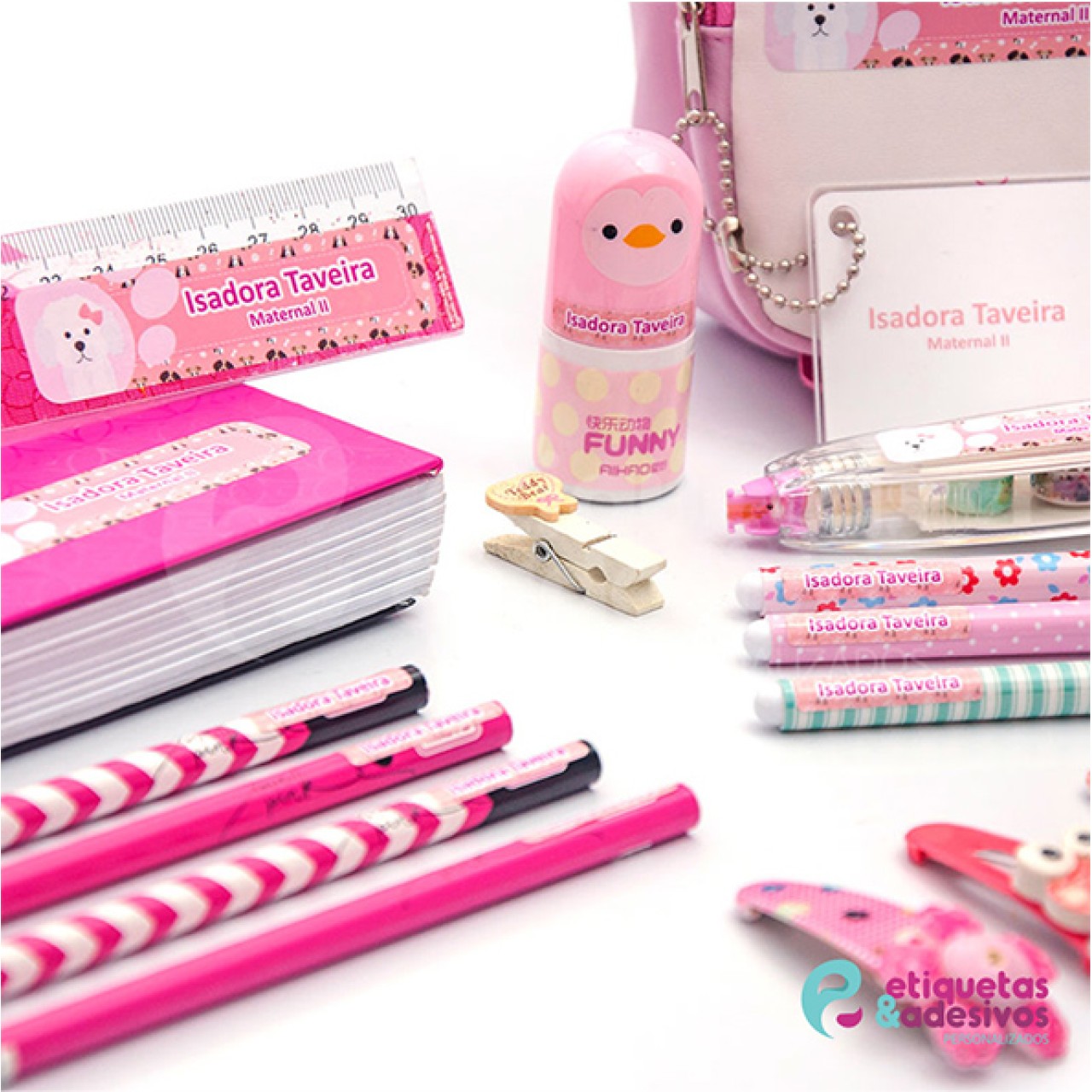 Kit Escolar TURBINADO com desenho