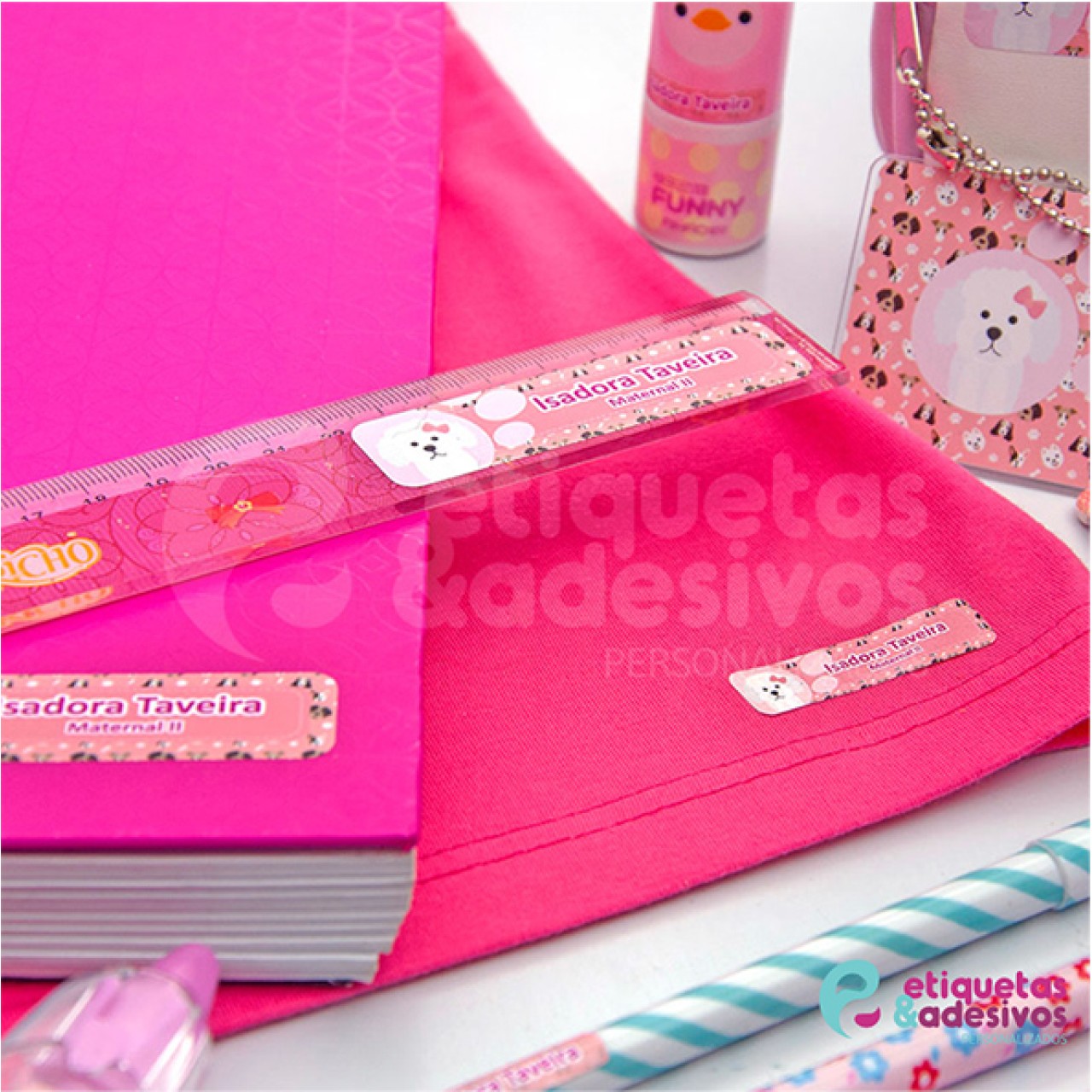 Kit promocional com desenho