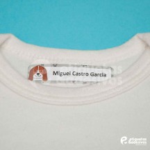 Etiqueta com tema para ROUPAS (Iron-on)
