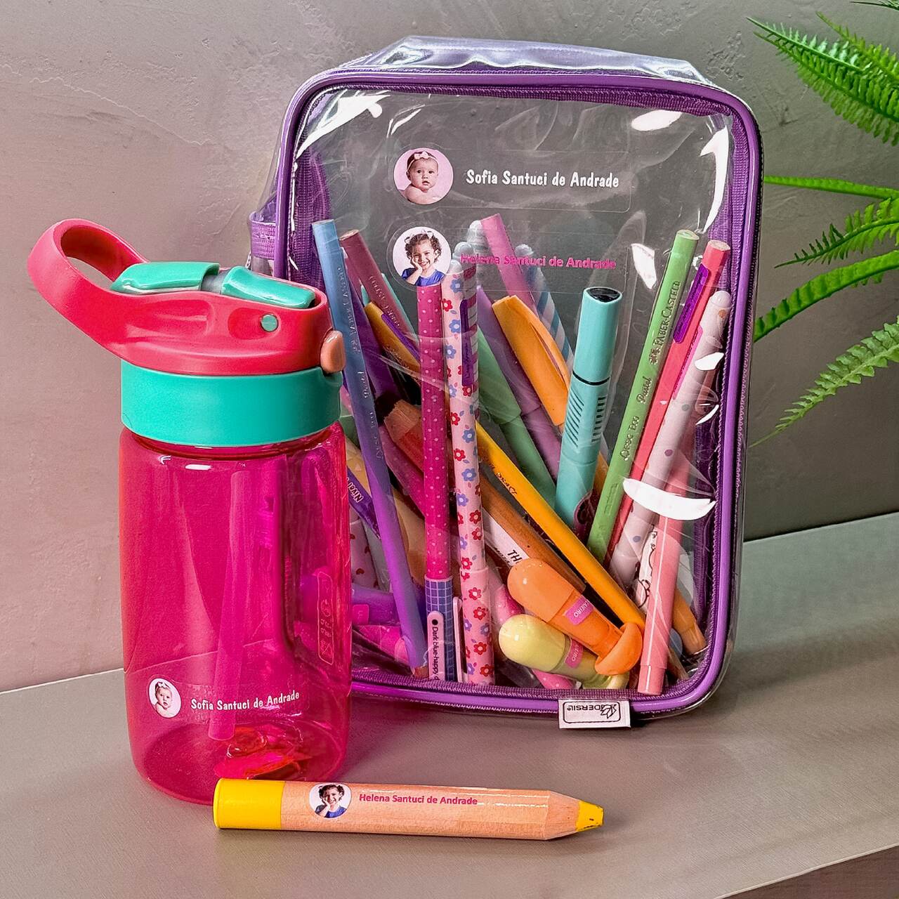 Kit Colégio com foto transparente