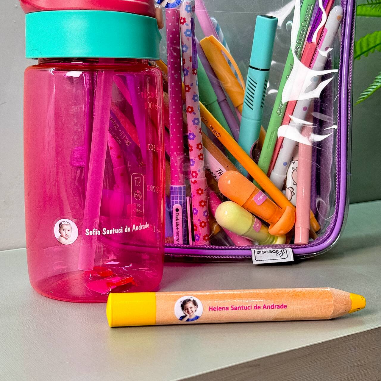 Kit Colégio com foto transparente